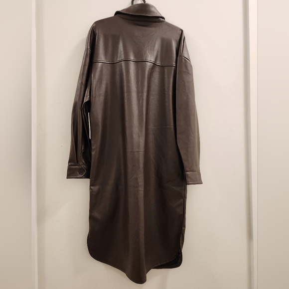 NWT Simons RD style vegan leather coat / dress - Picture 5 of 8